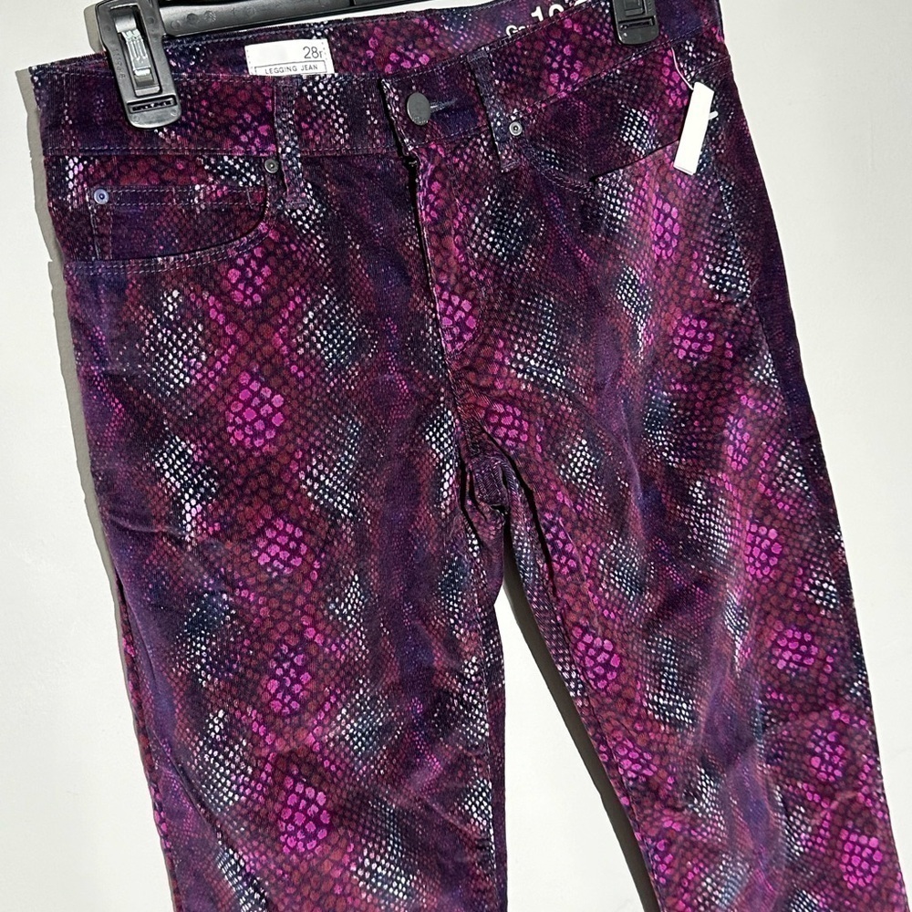 Gap 1969 Snake Print Leggings Jeans Cords Size 28 Regular - Picture 15 of 16